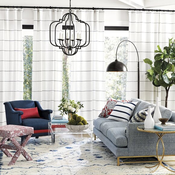 Ballard Designs Bowen Striped Panels - Thumbnail 2